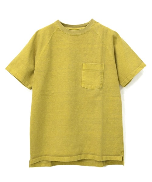 Good On（グッドオン）の「Good On/グッドオン　S/S RAGLAN HEAVY POCKET TEE（Tシャツ/カットソー・メンズ・ダークグリーン/ライトブルー/ブルー系その他/ホワイト/レッド系その他/ブラック/バイオレット/マスタード/ブラウン/ネイビー/ダークオレンジ/イエロー系その他/サーモンピンク/コーラルピンク・X-LARGE/LARGE/MEDIUM/SMALL）」の9枚目の写真