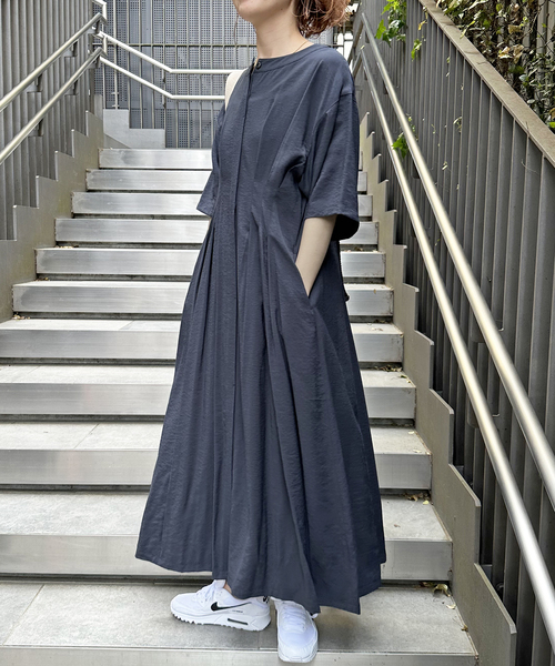 Spick and Span シアサッカーフレアワンピース Spick and Span シアサッカーフレアワンピース