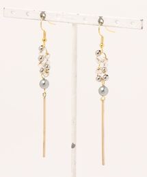【CouleuR】clear long design ピアス
