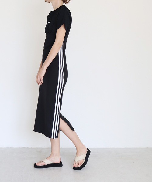 adidas Originals(アディダスオリジナルス)の「adidas originals / SKIRT LONG(タイトシルエットロングスカート)(ジャンパースカート・レディース・ブラック・38)」の3枚目の写真