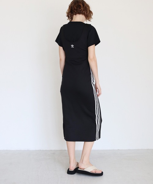 adidas Originals(アディダスオリジナルス)の「adidas originals / SKIRT LONG(タイトシルエットロングスカート)(ジャンパースカート・レディース・ブラック・38)」の4枚目の写真