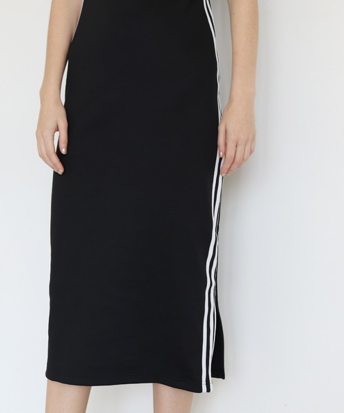adidas Originals(アディダスオリジナルス)の「adidas originals / SKIRT LONG(タイトシルエットロングスカート)(ジャンパースカート・レディース・ブラック・38)」の6枚目の写真