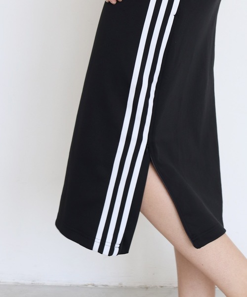 adidas Originals(アディダスオリジナルス)の「adidas originals / SKIRT LONG(タイトシルエットロングスカート)(ジャンパースカート・レディース・ブラック・38)」の7枚目の写真