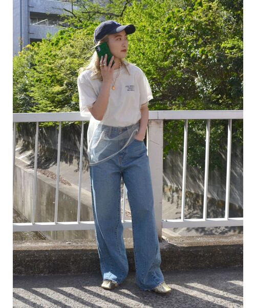 Ungrid(アングリッド)の「チュールシアートップス(Tシャツ/カットソー・レディース・チャコールグレー/オレンジ/ブルー/オフホワイト・FREE)」の12枚目の写真