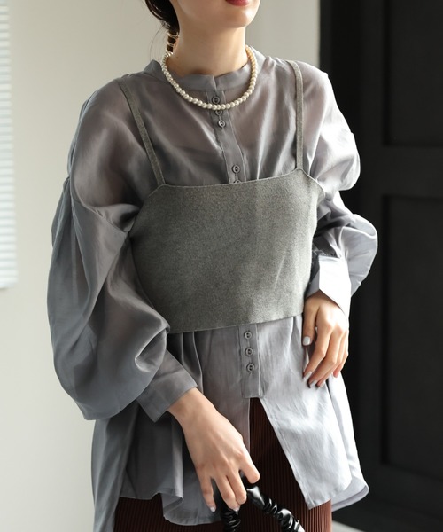 sakishimatokyo（サキシマトーキョー）の「ビスチェセットニット