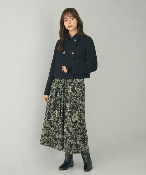 EMMEL REFINES スタンド ショートコート(ネイビー) EMMEL REFINES（エメルリファインズ）の「＜EMMEL REFINES＞EM