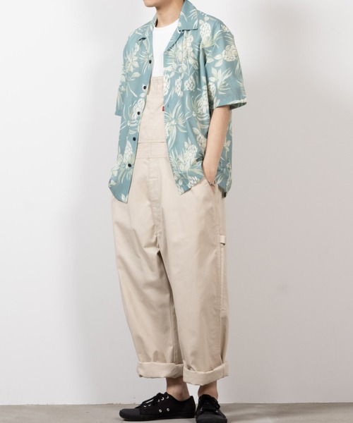 NAVY（ネイビー）の「NAVYメッシュプリント総柄シャツ/接触冷感/ストレッチ/シワ防止加工（シャツ/ブラウス・メンズ・ブラック/ブルー/ネイビー/ベージュ/グリーン/ホワイト・M/L/XL）」の21枚目の写真