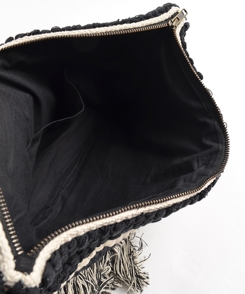 SHIPS for women(シップスフォーウィメン)の「《追加予約》フリンジクラッチ◆■(クラッチバッグ・レディース・ブラック/キャメル/ネイビー/ライトブルー・ONE SIZE)」の7枚目の写真