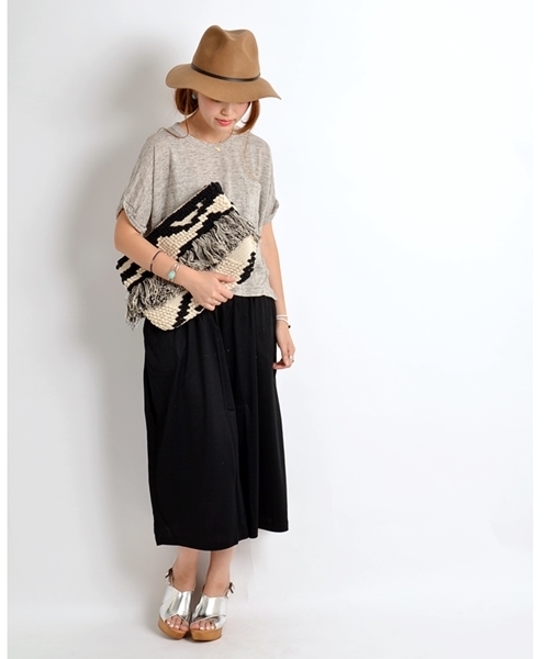 SHIPS for women(シップスフォーウィメン)の「《追加予約》フリンジクラッチ◆■(クラッチバッグ・レディース・ブラック/キャメル/ネイビー/ライトブルー・ONE SIZE)」の12枚目の写真