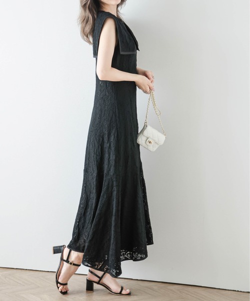 セール】セーラーカラーレースワンピース（ワンピース）｜AMELY