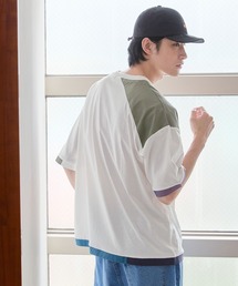 niko and...（ニコアンド）の「ポイント切り替えTシャツ（Tシャツ/カットソー）」
