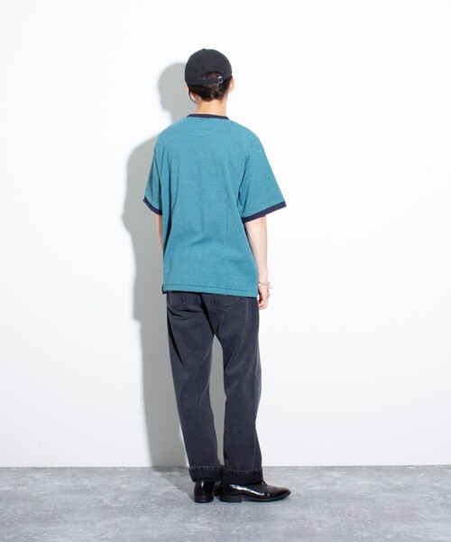 GLOSTER(グロスター)の「【GLOSTER/グロスター】リンガー ボーダーTシャツ ワイドフィット(Tシャツ/カットソー・メンズ・ホワイト系その他/グレー系その他/グリーン系その他・S/M/L)」の17枚目の写真