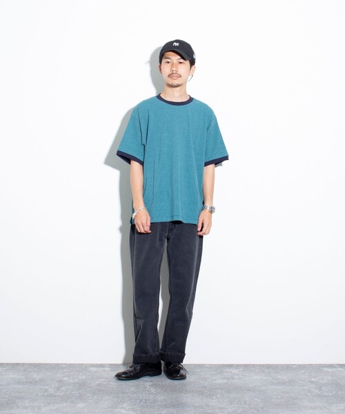 GLOSTER(グロスター)の「【GLOSTER/グロスター】リンガー ボーダーTシャツ ワイドフィット(Tシャツ/カットソー・メンズ・ホワイト系その他/グレー系その他/グリーン系その他・S/M/L)」の18枚目の写真