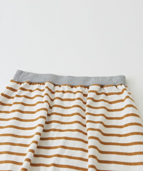 CUBE SUGAR（キューブシュガー）の「グラデーション染ボーダーカットソーロングスカート（スカート・レディース・パープル/ブラック/キャメル・M）」の14枚目の写真