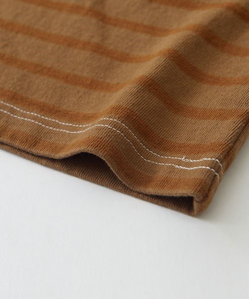 CUBE SUGAR（キューブシュガー）の「グラデーション染ボーダーカットソーロングスカート（スカート・レディース・パープル/ブラック/キャメル・M）」の20枚目の写真