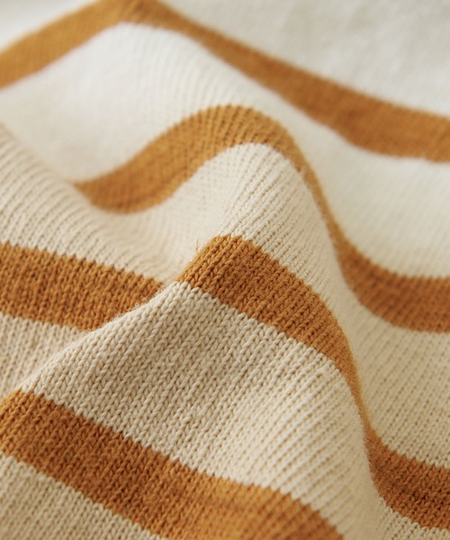 CUBE SUGAR（キューブシュガー）の「グラデーション染ボーダーカットソーロングスカート（スカート・レディース・パープル/ブラック/キャメル・M）」の9枚目の写真