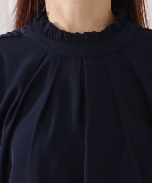 Lace Ladies(レースレディース)の「プチハイネックキャンディスリーブ長袖ブラウス(シャツ/ブラウス・レディース・ブラック/ネイビー/ベージュ/ホワイト・S/FREE)」の11枚目の写真