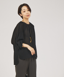 qualite | シアーサッカーパフブラウス(シャツ/ブラウス)