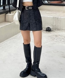 PAGEBOY | ツイードピンタックショートパンツ(その他パンツ)