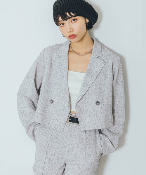 PAGEBOY（ページボーイ）の「ツイードピンタックショートパンツ（その他パンツ・レディース・ブラック/オフホワイト・FREE）」の11枚目の写真