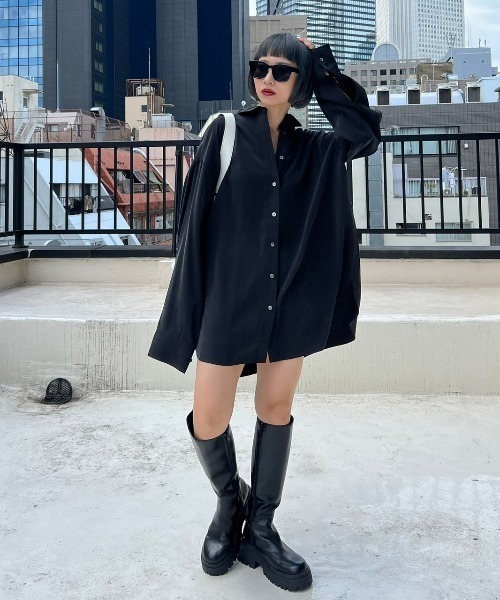 PAGEBOY（ページボーイ）の「ツイードピンタックショートパンツ（その他パンツ・レディース・ブラック/オフホワイト・FREE）」の7枚目の写真