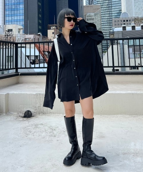 PAGEBOY（ページボーイ）の「ツイードピンタックショートパンツ（その他パンツ・レディース・ブラック/オフホワイト・FREE）」の6枚目の写真