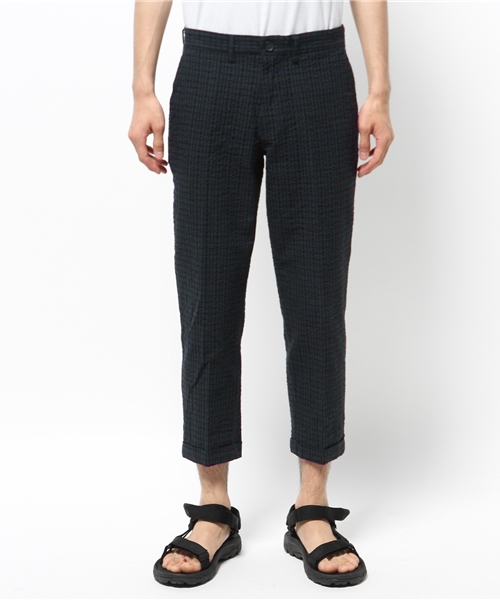 OUTLET（アウトレット）の「【CIAOPANIC TYPY】綿麻チェックサッカートラウザー（その他パンツ・メンズ・ブラック・LARGE/SMALL/MEDIUM）」の4枚目の写真
