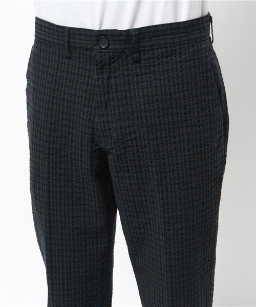 OUTLET（アウトレット）の「【CIAOPANIC TYPY】綿麻チェックサッカートラウザー（その他パンツ・メンズ・ブラック・LARGE/SMALL/MEDIUM）」の6枚目の写真