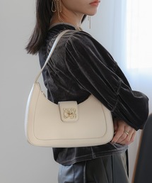 VIS | 【180℃美人見え】ハンドルリボンワンショルダーバッグ(ハンドバッグ)