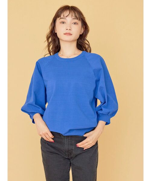 AMERICAN HOLIC(アメリカンホリック)の「エコカルット袖ボリュームプルオーバー<エコ・軽い・ニット>(ニット/セーター・レディース・ブラック/イエロー/ブルー・L/M)」の18枚目の写真