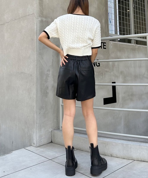 セール】フェイクレザーショート／パンツ（その他パンツ