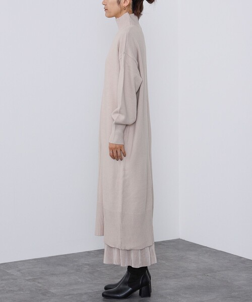 【セール】ハイネックレイヤード ニットワンピース(ワンピース)|BEAMS HEART(ビームスハート) 【セール】ハイネックレイヤード ニットワンピース(ワンピース)|BEAMS HEART(ビームスハート)