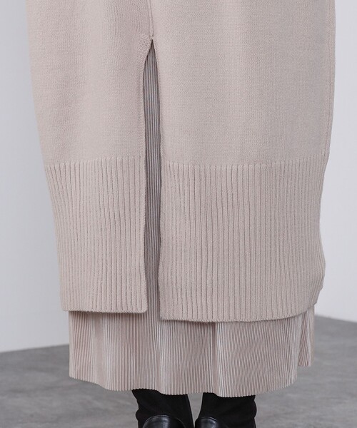 【セール】ハイネックレイヤード ニットワンピース(ワンピース)|BEAMS HEART(ビームスハート) 【セール】ハイネックレイヤード ニットワンピース(ワンピース)|BEAMS HEART(ビームスハート)