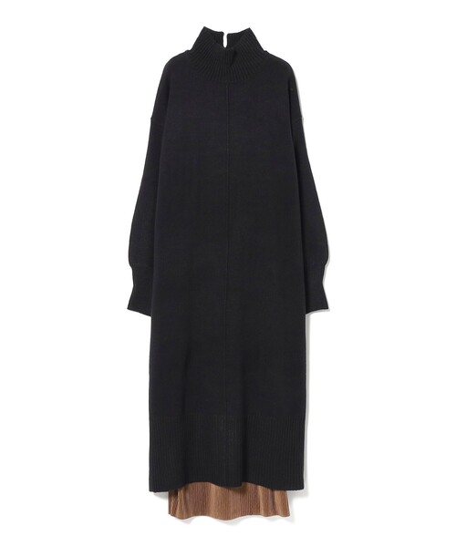 【セール】ハイネックレイヤード ニットワンピース(ワンピース)|BEAMS HEART(ビームスハート) 【セール】ハイネックレイヤード ニットワンピース(ワンピース)|BEAMS HEART(ビームスハート)