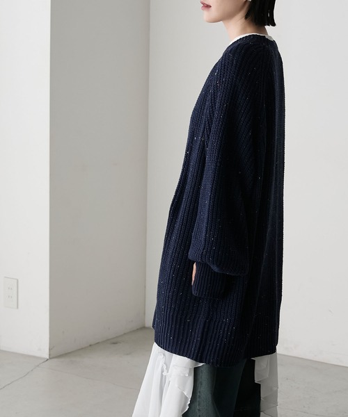 forksy.】フィンガーホールロングアームニット forksy.│MONO-MART