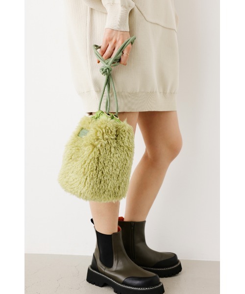 RODEO CROWNS WIDE BOWL(ロデオクラウンズワイドボウル)の「FAUX FUR BAG(ショルダーバッグ・レディース・ホワイト系その他/オレンジ/ライトグリーン・FREE)」の20枚目の写真