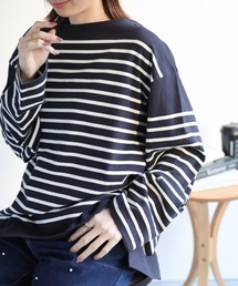 マディソンブルー ボーダー カットソー 長袖Tシャツ ロンT バスクシャツ sakishimatokyo tシャツ 「USAコットン」バスクボーダーTシャツ