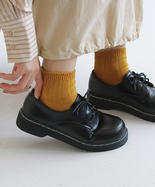 Crisp（クリスプ）の「レースアップシューズ（その他シューズ・レディース・ブラウン/ブラック・37/38/36）」の2枚目の写真