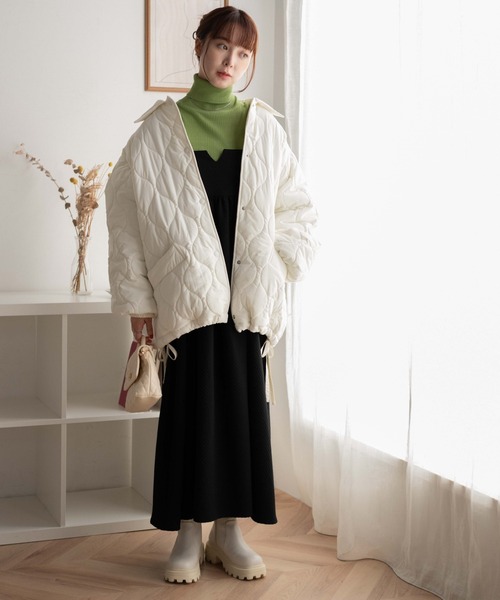 WEGO(ウィゴー)の「WEGO/キルティングブルゾン(ブルゾン・レディース・ブラック/ライトグレー/ホワイト・FREE)」の17枚目の写真