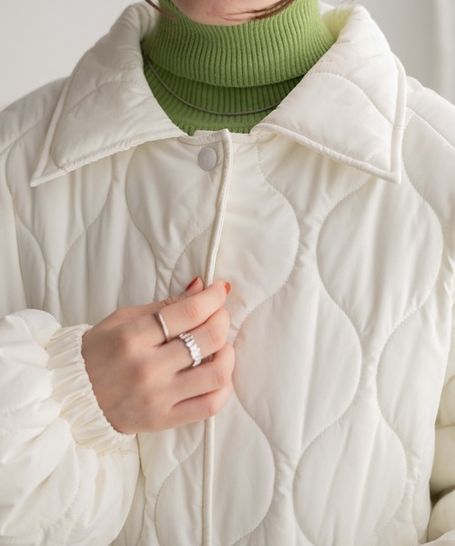 WEGO(ウィゴー)の「WEGO/キルティングブルゾン(ブルゾン・レディース・ブラック/ライトグレー/ホワイト・FREE)」の20枚目の写真