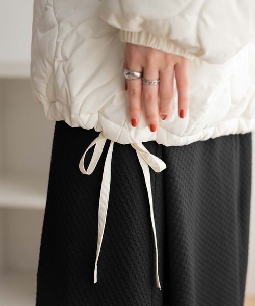 WEGO(ウィゴー)の「WEGO/キルティングブルゾン(ブルゾン・レディース・ブラック/ライトグレー/ホワイト・FREE)」の22枚目の写真