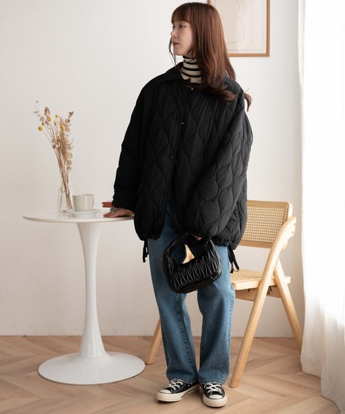 WEGO(ウィゴー)の「WEGO/キルティングブルゾン(ブルゾン・レディース・ブラック/ライトグレー/ホワイト・FREE)」の19枚目の写真