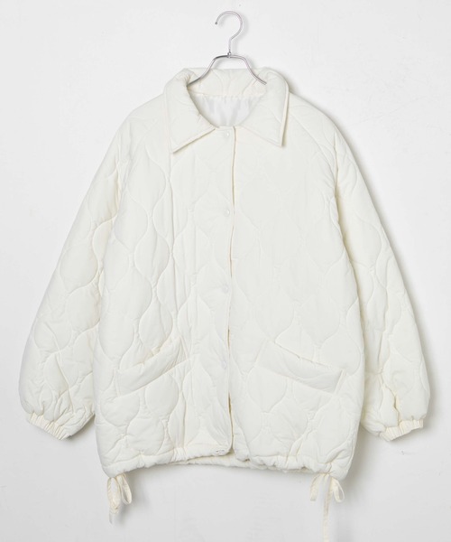 WEGO(ウィゴー)の「WEGO/キルティングブルゾン(ブルゾン・レディース・ブラック/ライトグレー/ホワイト・FREE)」の6枚目の写真