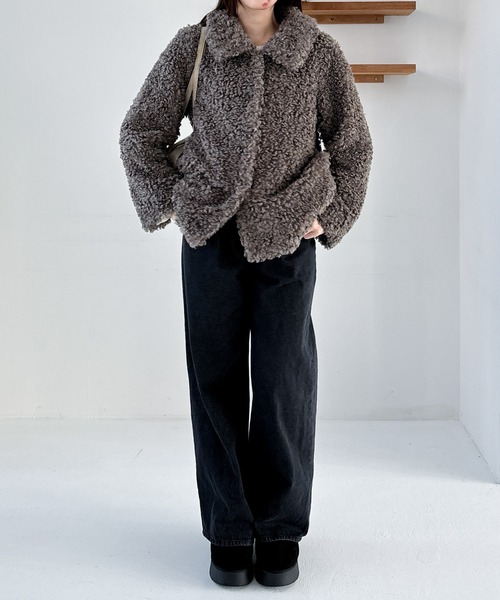 Heather（ヘザー）の「インヒールムートンブーツ　977318（ブーツ・レディース・ブラック/ベージュ/アイボリー・M/L）」の17枚目の写真