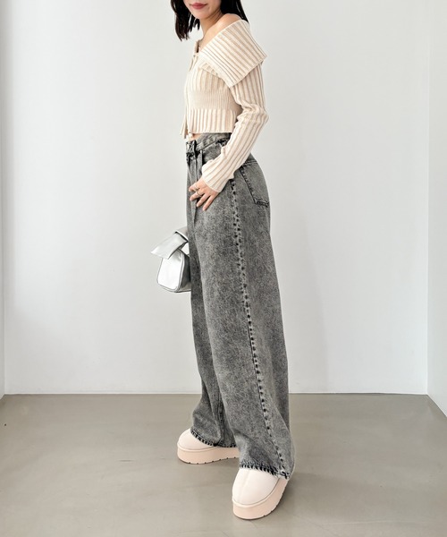 Heather（ヘザー）の「インヒールムートンブーツ　977318（ブーツ・レディース・ブラック/ベージュ/アイボリー・M/L）」の6枚目の写真