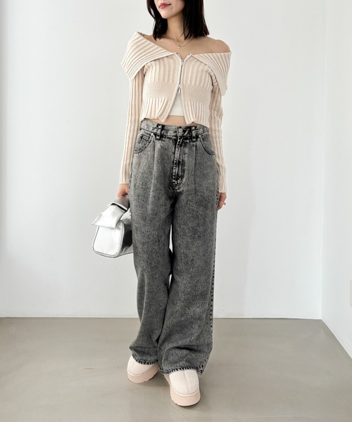 Heather（ヘザー）の「インヒールムートンブーツ　977318（ブーツ・レディース・ブラック/ベージュ/アイボリー・M/L）」の5枚目の写真