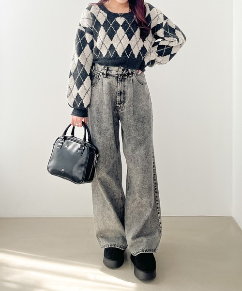 Heather（ヘザー）の「インヒールムートンブーツ　977318（ブーツ・レディース・ブラック/ベージュ/アイボリー・M/L）」の7枚目の写真