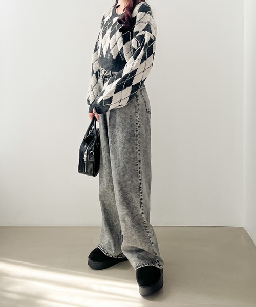 Heather（ヘザー）の「インヒールムートンブーツ　977318（ブーツ・レディース・ブラック/ベージュ/アイボリー・M/L）」の8枚目の写真