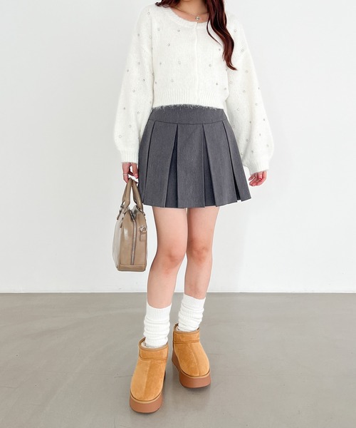 Heather（ヘザー）の「インヒールムートンブーツ　977318（ブーツ・レディース・ブラック/ベージュ/アイボリー・M/L）」の9枚目の写真