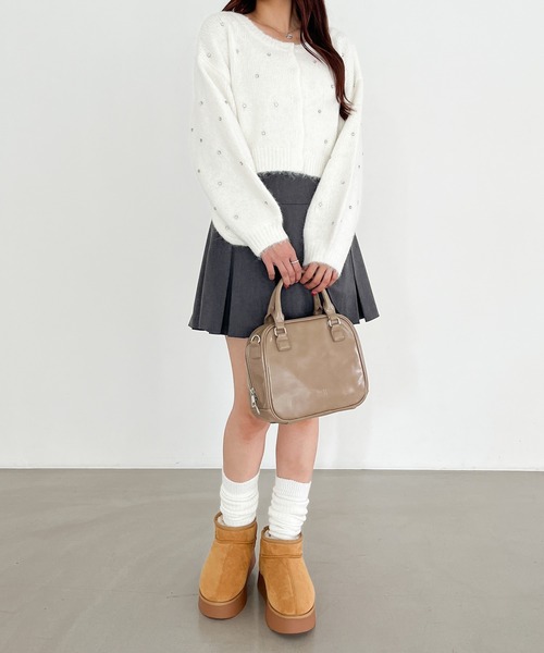 Heather（ヘザー）の「インヒールムートンブーツ　977318（ブーツ・レディース・ブラック/ベージュ/アイボリー・M/L）」の10枚目の写真